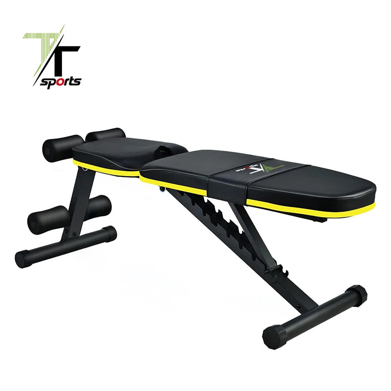 Foldable Incline Bench Weight Bench Gym Strength Training Bench