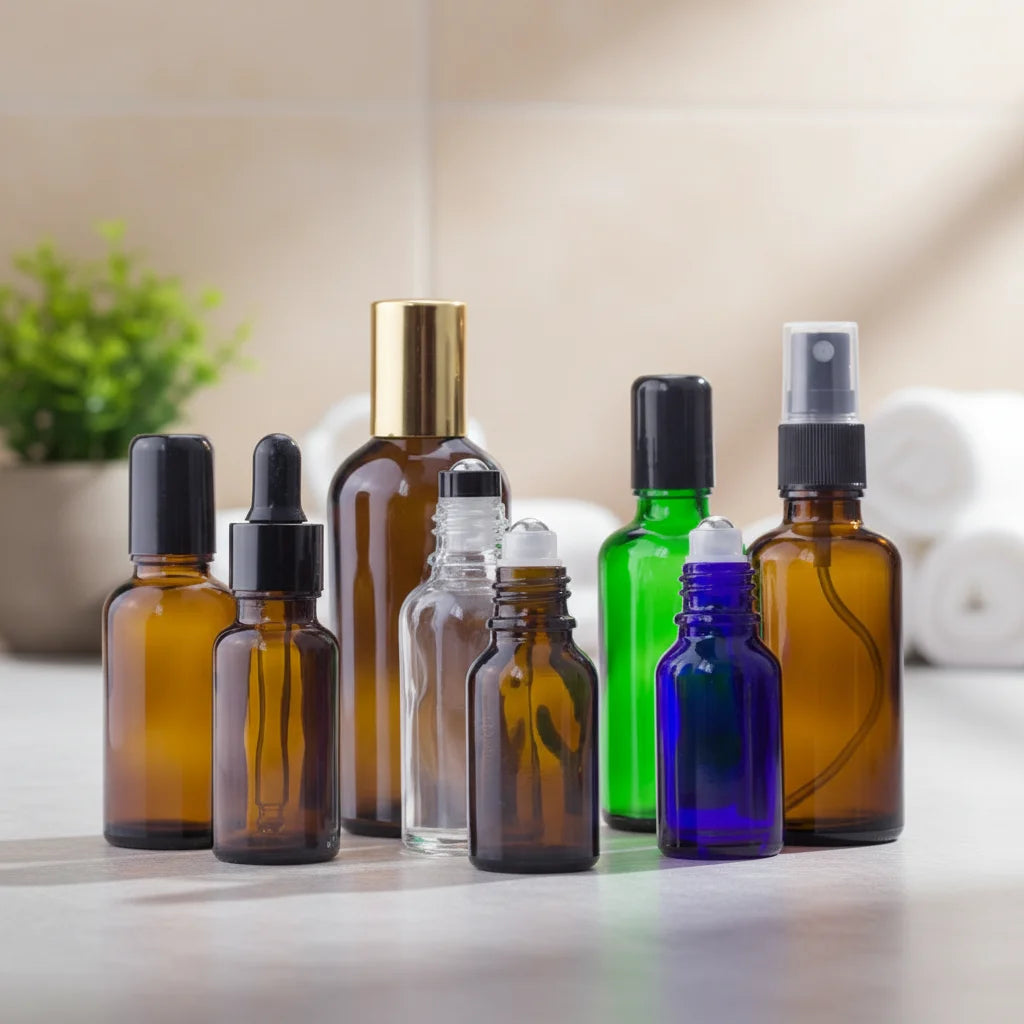 5ml 10ml 15ml 20ml 30ml 50ml 100ml Empty Amber Brown Glass Deodorant Roller Bottles Essential Oil Glass Roll on Bottle