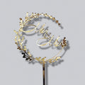 Wedding Acrylic Cake Decoration for Wedding Party Supplies Gold Silver Mr. Mrs Wedding Acrylic Cake Toppers