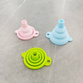 Popular Kitchenware Accessories Silicone Telescopic Funnel Mini Folding Funnel Kitchen Oil Funnel