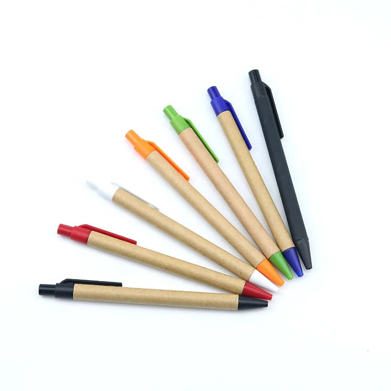 Cheap Price Logo Custom Recycled Paper Ball Pen Eco-friendly Ballpoint Pen
