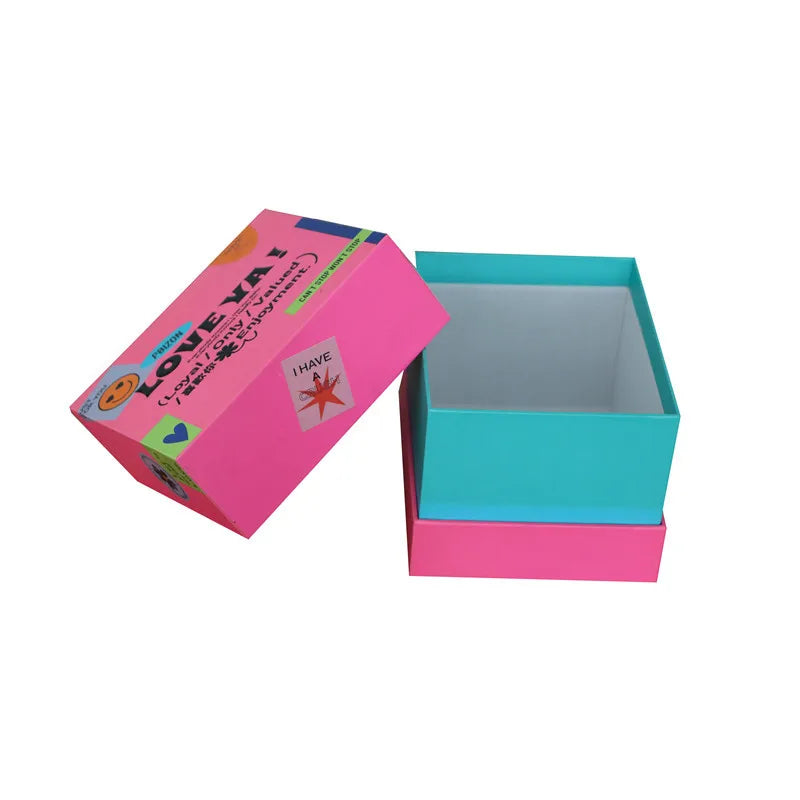 Custom Logo Luxury Rigid Cardboard Paper Game Card Packaging Box Lid and Base Gift Paper Box