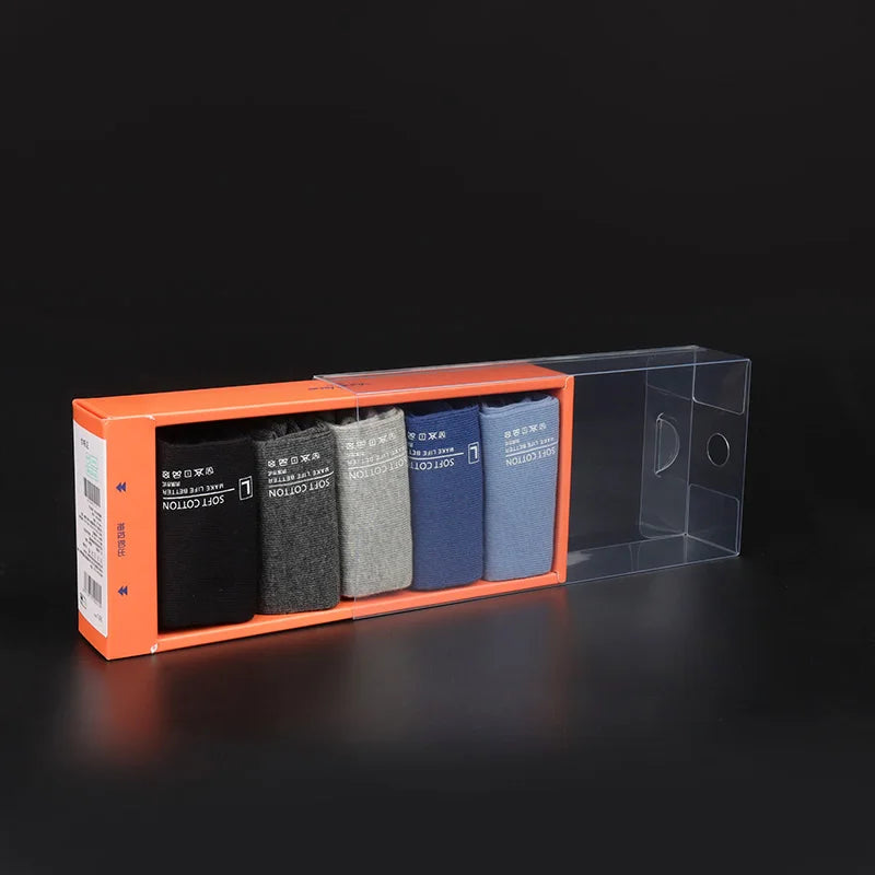 Accept Custom Clear PVC PET PP Four-Piece Set Underwear Plastic Packaging Gift Box