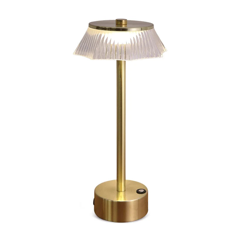 DC Powered LED Table Lamp Home Decor Bedside Lighting Hotel Bedside Lamp Recarriable