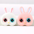 Cartoon Animal Alien Pupil Simulation Anime Big Eyes Rabbit Best Friend Gift Ornament Brooch for Girls