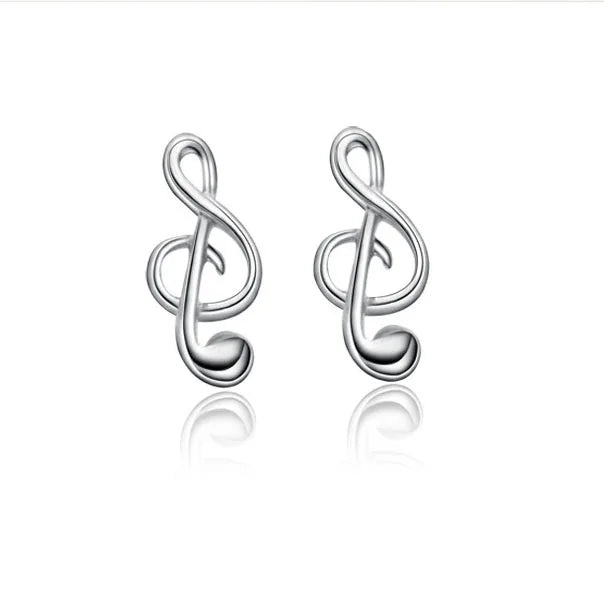 2025Trendy Korean Version 925 Sterling Silver Female Stud Earrings with Geometric Pattern Fashion Jewelry for Engagement