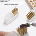 Electric Grinding Head Brush Dust Powder Removal Soft and Hard Double With Copper Wire Cleaning Nail Brush