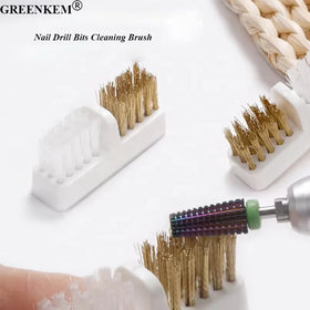 Electric Grinding Head Brush Dust Powder Removal Soft and Hard Double With Copper Wire Cleaning Nail Brush