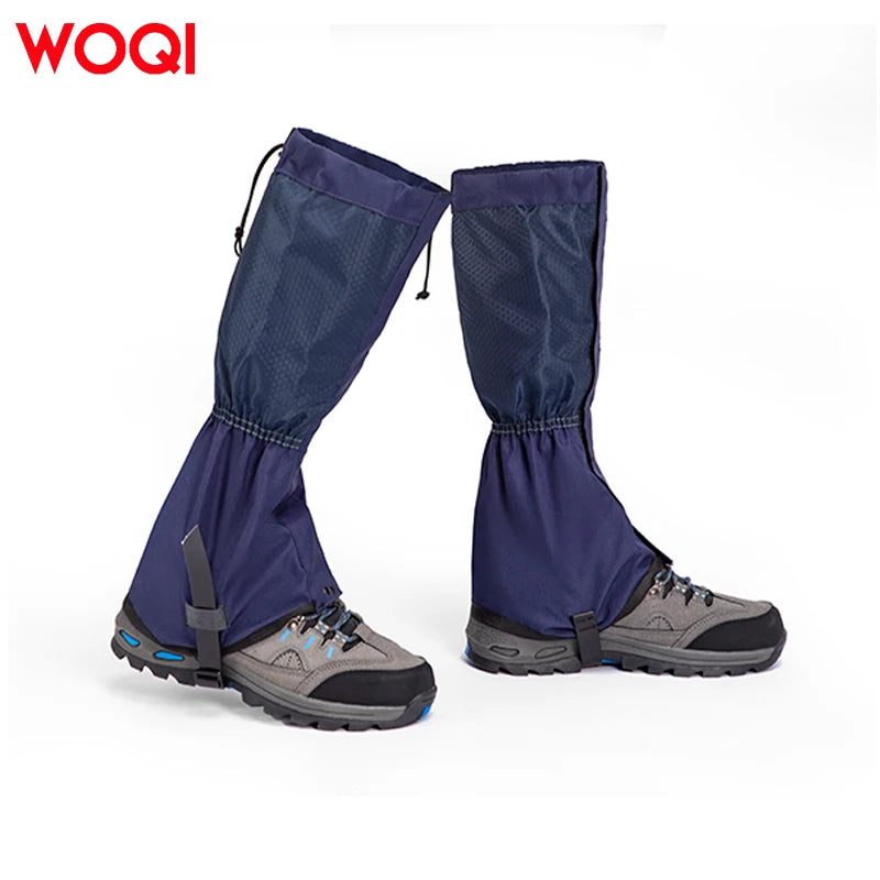 WOQI Outdoor Sports Leg Gaiters Ski Gaiters for Hiking Waterproof Dustproof Leg Guards With Velcro Fastener for Hunting