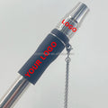 Reusable Luxury Detachable Mouthpiece Shisha Tip Holder Black Stainless Steel Lanyard Necklace Hookah Mouthpiece Tips