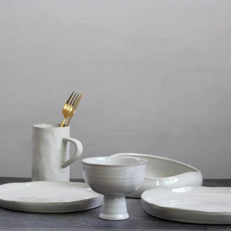 Solhui Exquisite Structure Manufacturing Ceramic Simple Tableware