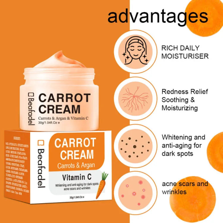 Beafadel Carrot Vitamin C Anti Aging Moisturizing Nourishing Whitening Face Cream