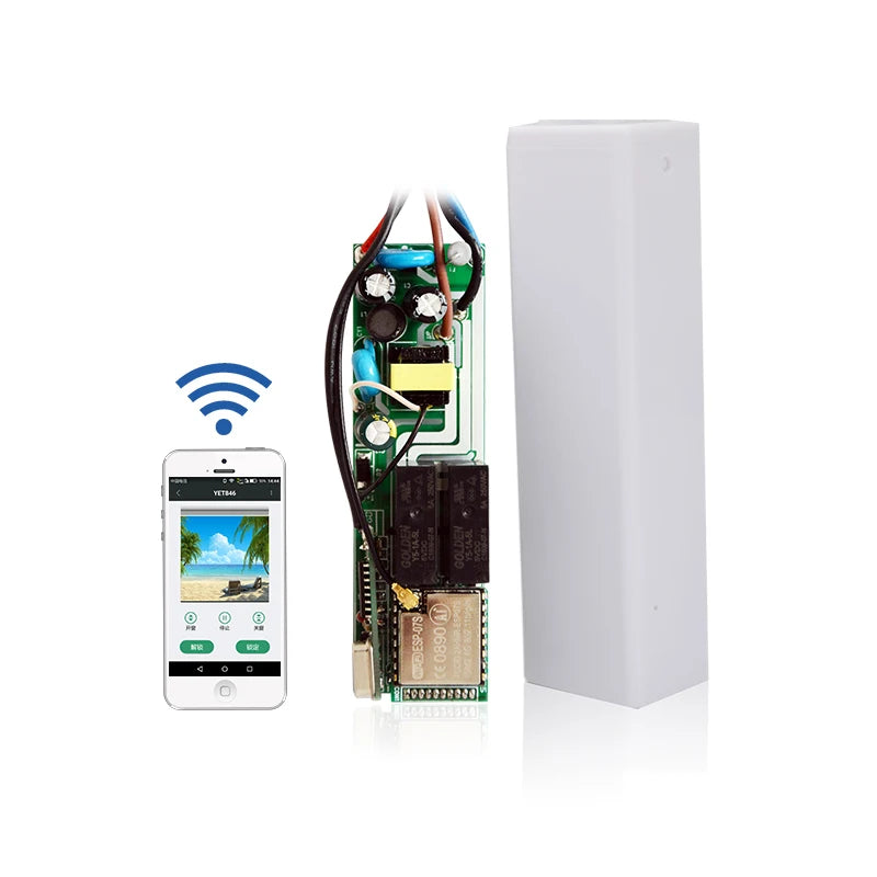 YET846WFR 433mhz Wifi Control Garage Door/rolling Door Controller Board Wifi Receiver Built in Motor