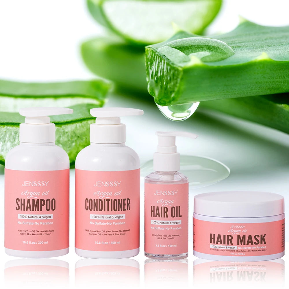 Private Label Natural Organic Shampoo Rosemary Biotin Hair Growth Keratin Sulfate Free Shampoo and Conditioner Set