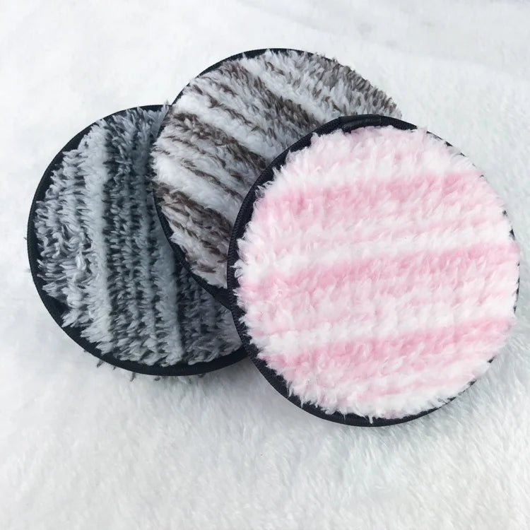 Organic Soft Microfiber Cotton Pad New All-Skin Makeup Remover & Skin Care Tool with Facial Cleansing Puff
