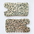 Hongzhuo Factory Wholesale Hand Carved Natural Dalmatian Jasper Crystal Head Comb