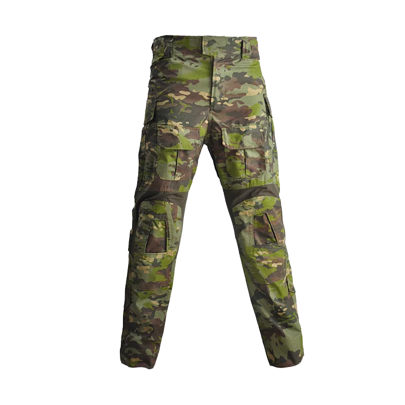 HAN WILD Tactical Pants Men Camouflage Cargo Pants Multi Pockets Trousers