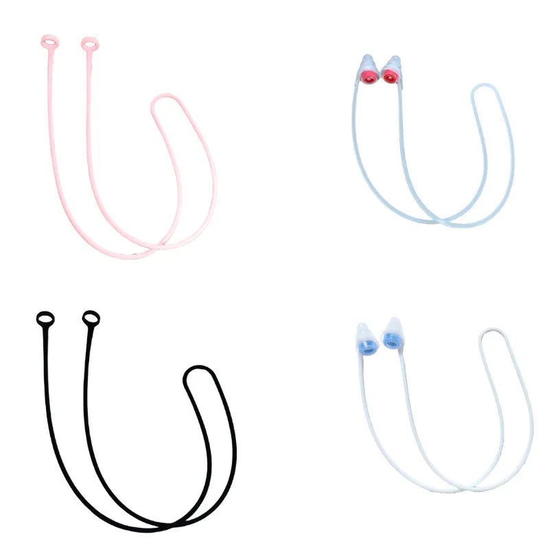 New Magnetic Lanyard Neck Strap Anti-Loss Silicone Earplugs for Noise Reduction and Sound Insulation