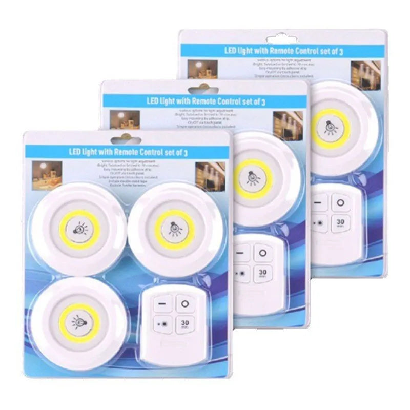 Smart Wireless Remote Control Dimmable Night Light Decorative Kitchen Closet Staircase Aisle Bathroom Cabinet Mini LED Lights