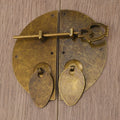 10CM Diameter Antique Iron Paneled Double-Opening Lock Buckle Metal Key-Luggage Hardware for Bedroom Hotel Luggage/Boxes