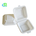 Cornstarch Packaging 2 3 Compartment Disposable Restaurant Take Away Food Container Cornstarch square Lunch Box