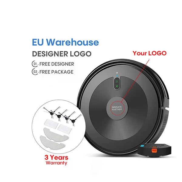 Bagotte Intelligent Smart WiFi Connected Robot Vacuum Cleaner Wet Dry for Household Hotel Garage Battery Aspiradora Robot