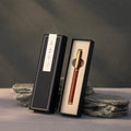 Luxury Business Gift Box Set Metal Ballpoint Pen Engraved Metal Pen Advertising Gift Gold Pen for Business