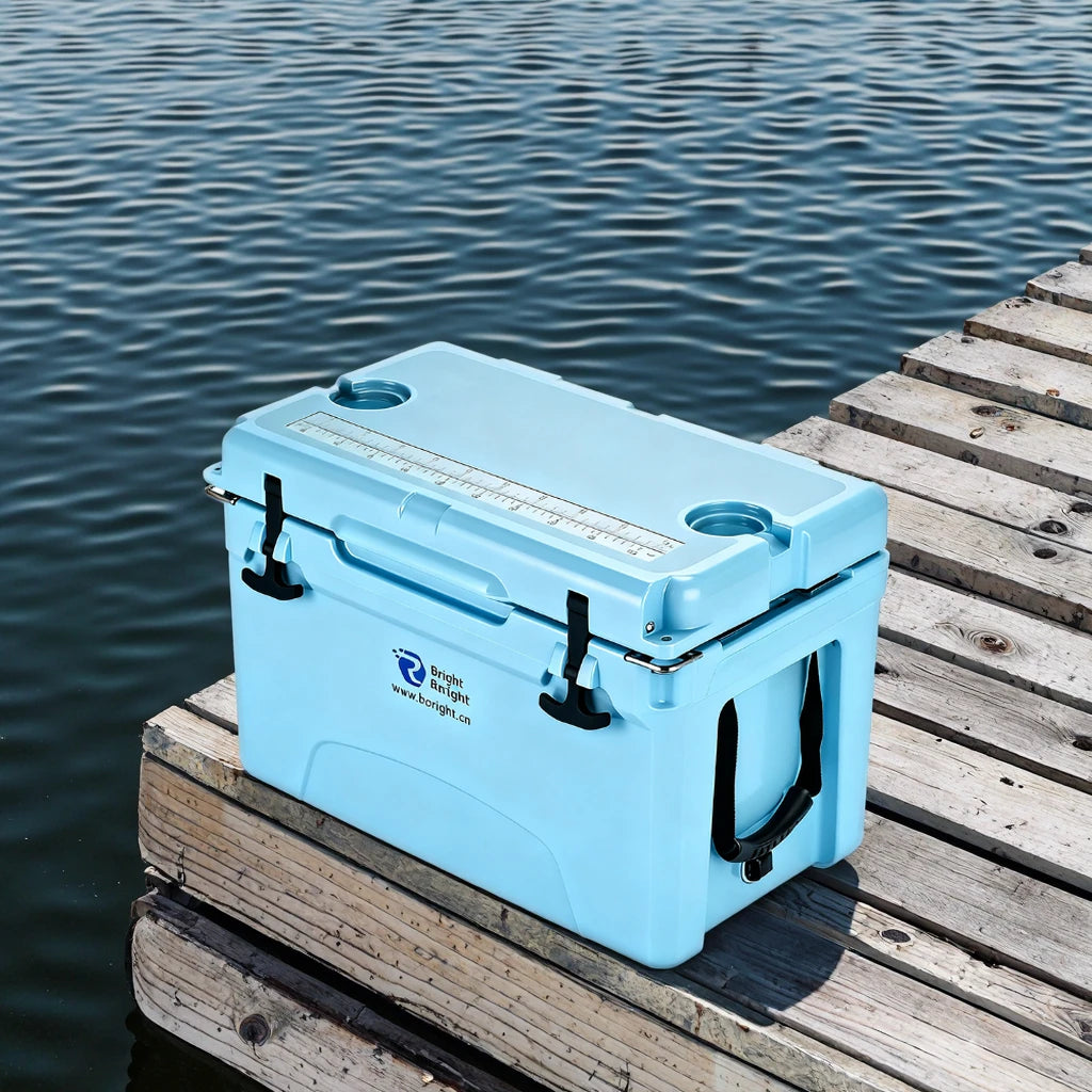 Wholesale Custom 40Qt Rotomold Insulated PE Hard LLDPE Waterproof Camping Fishing Hunting Shooting Cooler Box Drinking Outdoor