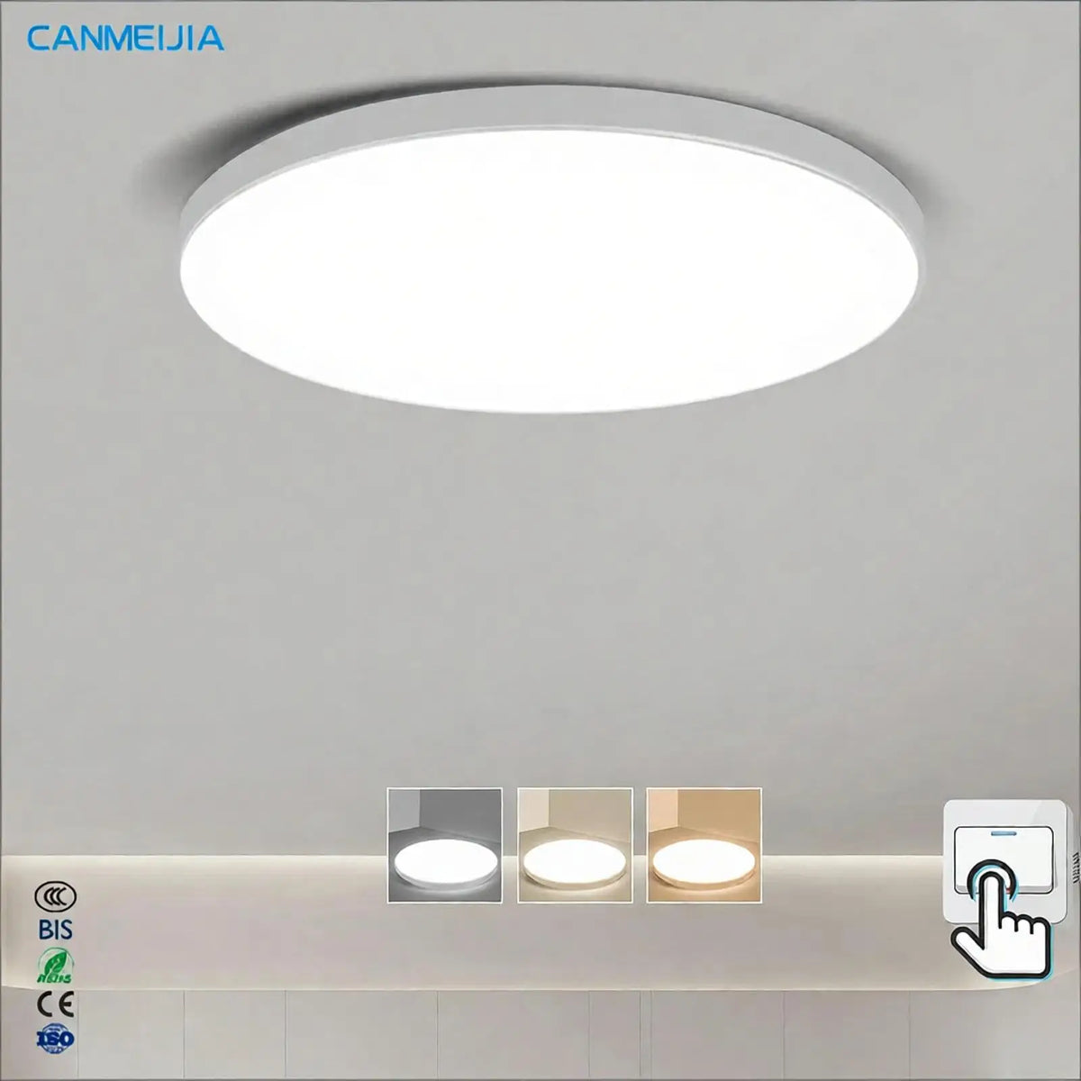 Intelligent Waterproof Dustproof Dimmable Round Living Room Bedroom Ceiling Light/Ceiling Lamp/Led Ceiling Light MegaBDM