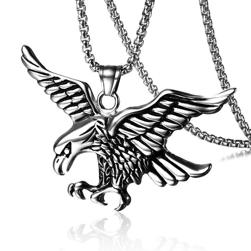 Eagle Wing Hawk Pendant Necklace New Punk for Men Necklaces Style Factory Alloy Zinc Alloy Fashion Provided 3 PCS 3-5 Days