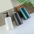 350ML 12oz Round Hand Washing Bottle Glass Liquid Lotion Hand Sanitizer Bottle Glass Bottle for Shampoo