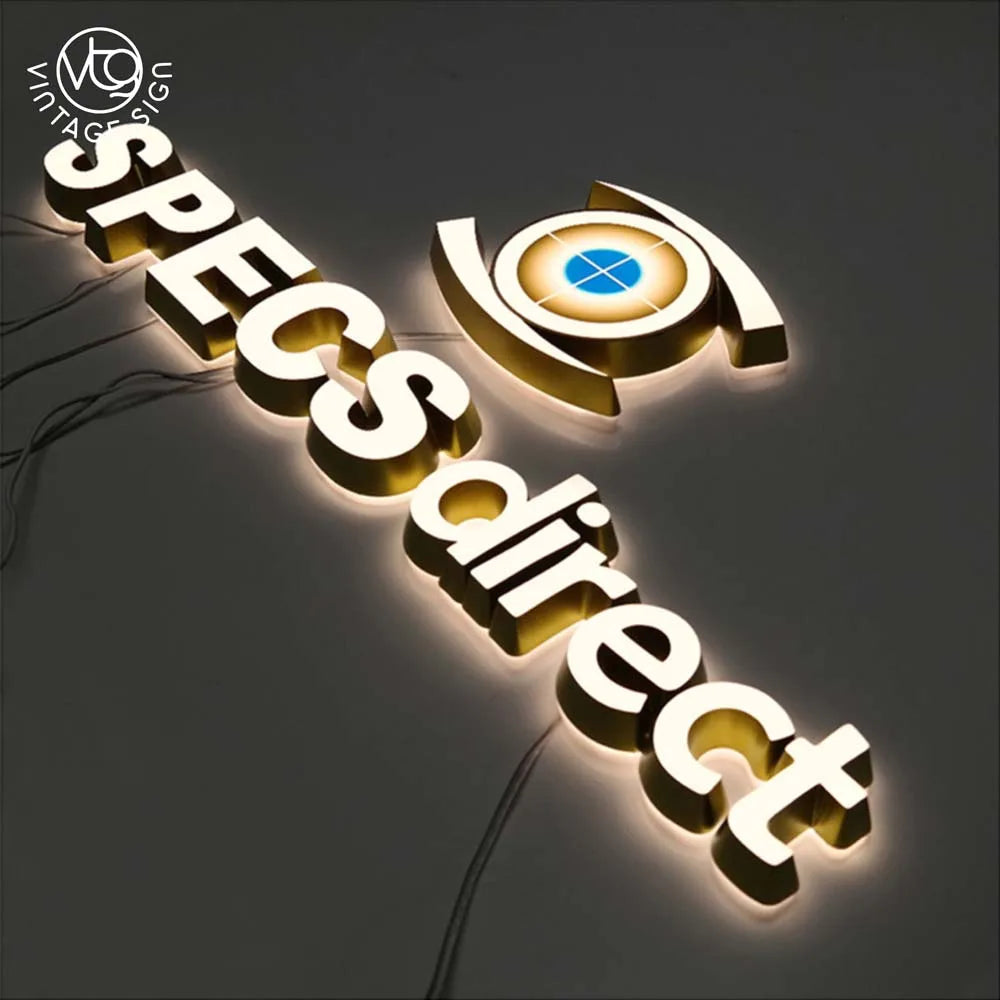 Signage Led Frontlit Channel Store Signs Near Me 3d Front Lit Letter Logo Sign Frontlight
