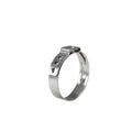 Ss304 Stainless Steel Metal Single Ear Stepless Hose Clamp Single Ear Pipe Hose Pinch Clamp Cinch Rings Car Parts