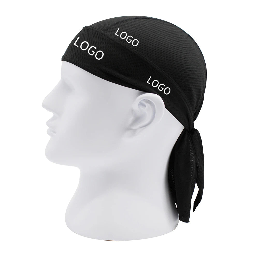 Custom Quick Dry Breathable Sunscreen Outdoor Sports Cycling Cap Running Riding Bicycle Pirate Cap Headband