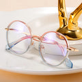 2024 Hot Seller Fashion Gradient Anti Blue Light Female Glasses Frame TR90 Eyeglasses Myopia Glasses