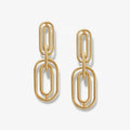 LOZRUNVE 925 Sterling Silver Minimalist Jewelry Oval Link Chain Drop Earring