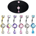 Belly Rings 316L Surgical Steel Belly Button Piercing Jewelry Teardrop Navel Ring for Women Belly Piercings