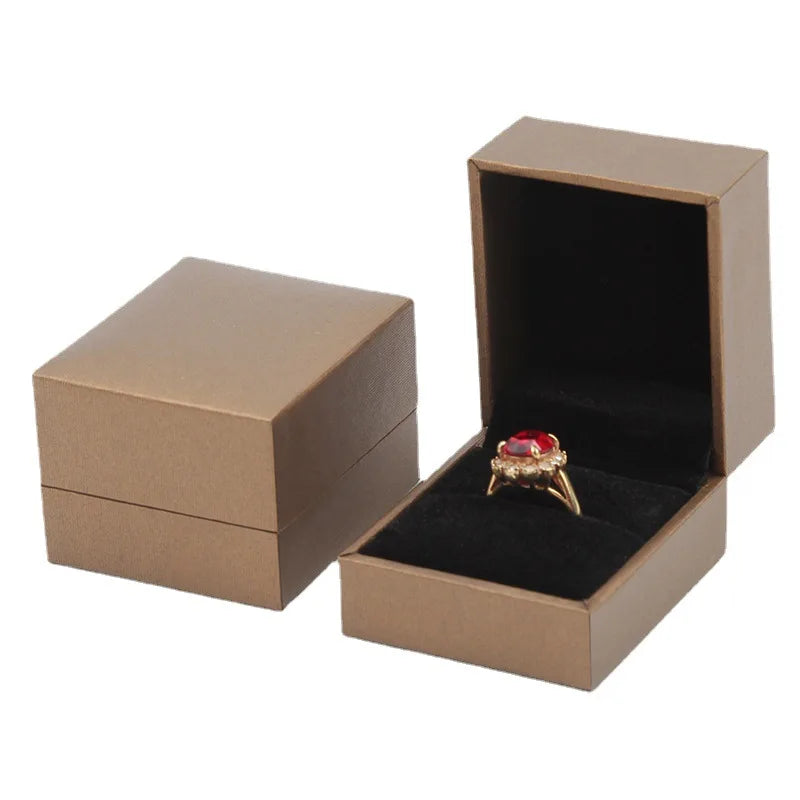 Wholesale Jewelry Box Custom Logo Velvet Jewelry Box Luxury Earring Bracelet Necklace Ring Box