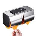 STOCCO Modern Design Stainless Steel Bathroom Accessories Wall-Mounted Roll Toilet Tissue Paper Holder Phone Shelf 5-Year