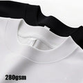 320gsm Fabric Fast Puff 230  280 GSM 100% Cotton Distressed Acid Washed Tee Shirts  Custom Logo Heavyweight Men Vintage T Shirt