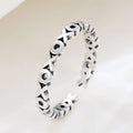 Personality 925 Sterling Silver Letters XO Opening Rings Simple Letters Index Finger Ring for Women