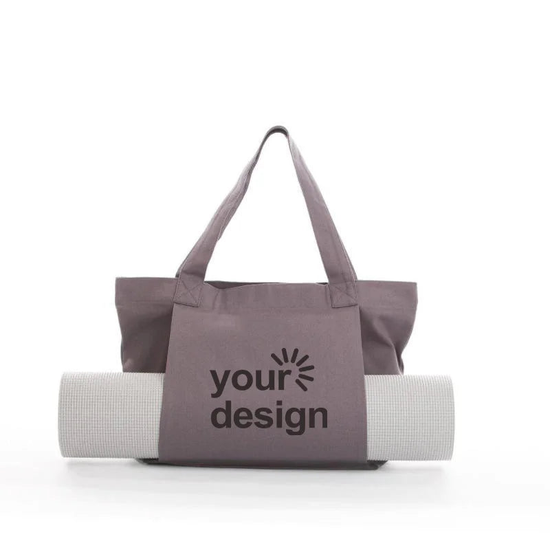 Qetesh Fashion Canvas Yoga Bag Portable Yoga Mat Storage Bag Outdoor Sports Yoga Cotton Canvas Bag