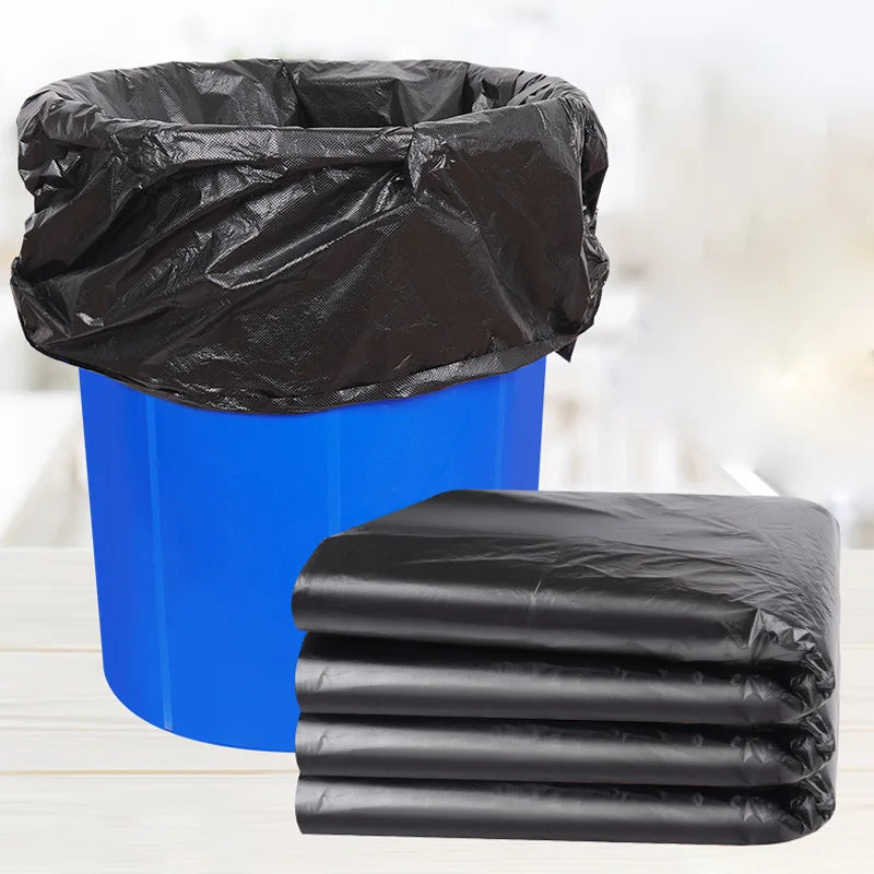 Heavy Duty Rubbish Bags Large Trash Bags Black Outdoor Plastic Garbage Bag Sac Poubelle