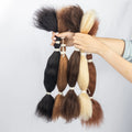 Wholesale Customized Colors 10-30 Inch 100% Human Hair  Wet and Wavy Bulk Hair for Braiding