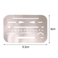 Metal Multi Functional Drawing Template Ruler Stencil for Planner Journal Scrapbook Stencil