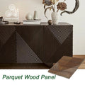 MUMU 3D Solid Oak Timber Board Fluted Wallboard Cladding Decorative Wood Wall Panel for Background Wall
