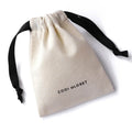 Cheap Custom logo Earrings Necklace Bracelet Dustproof Drawcord Bags Canvas Jewelry Pouch