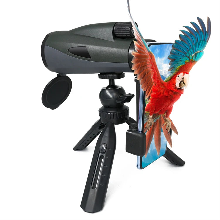 Secozoom FMC Monoculares 12x60 Telescope Astronomical Spotting Monocular with Handstrap for Kids & Adults