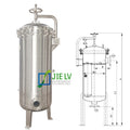 New Stainless Steel 304/316 Bag Pocket Filter Housing 0.2-2500 Micron Filtration Quick Valve Flange Industrial Filtration