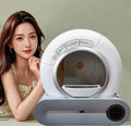 Factory Pet Self Cleaning Smart Cat Litter Box Cat Toilet Products Plastic Large Space Box Closed Automatic Cat Litter Trays